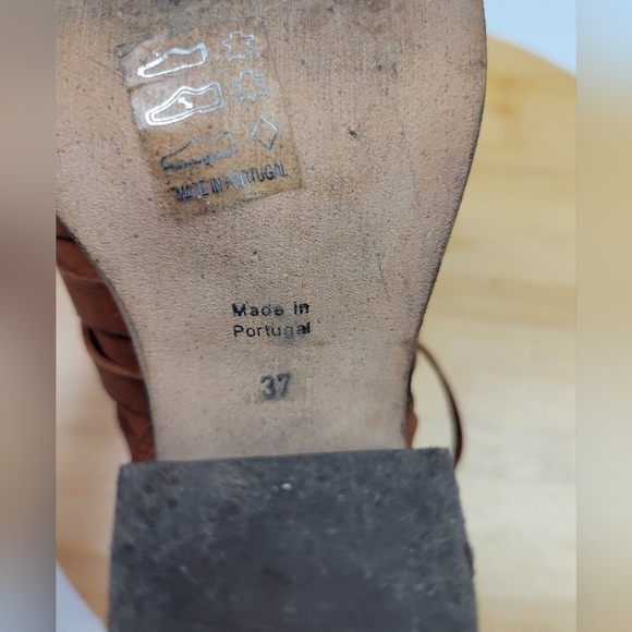 Free People Hybrid Strappy Leather Women’s Ankle Bootie in Tan Size 6.5 - Picture 11 of 12